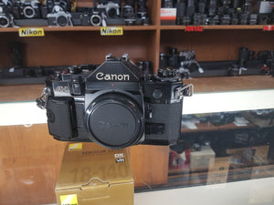 Canon A-1, Black, 35mm Film Camera, Fresh CLA, - Paramount Camera & Repair