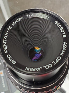 Pentax M 50mm F4 Macro lens, Manual film lens, Fully Restored - Paramount Camera & Repair