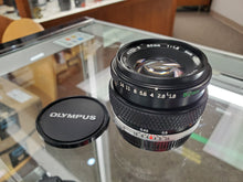 Load image into Gallery viewer, Olympus 50mm 1.8 , Manual film lens, Excellent Condition, cleaned - Paramount Camera &amp; Repair