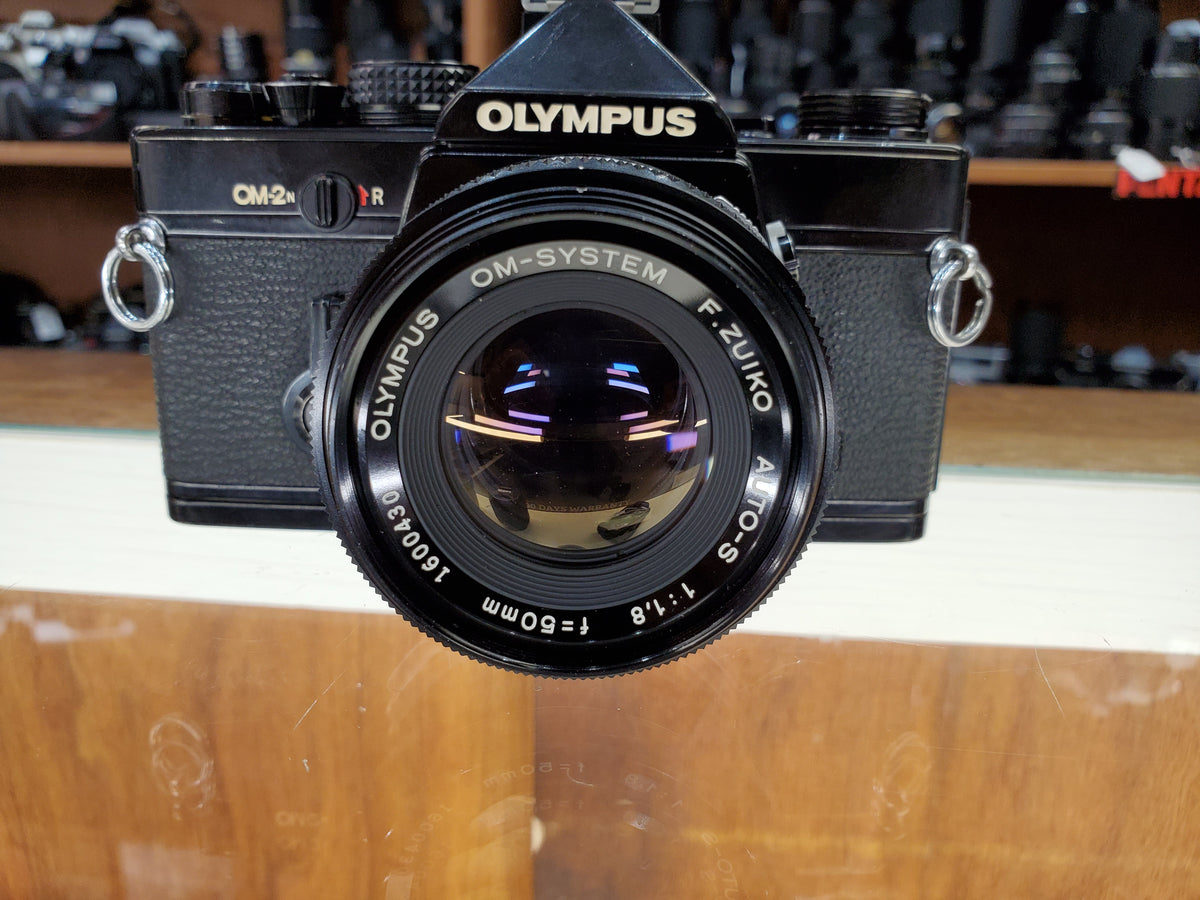 Olympus OM-2n, 35mm Film Camera w/ Olympus 50mm 1.8 Lens, CLA'd