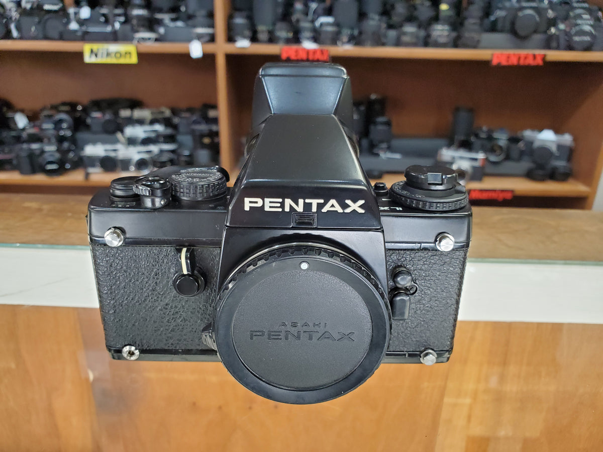 Pentax LX w/ RARE FB-1 FC-1 Viewfinder, 35mm Film Camera, CLA'd