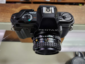 Pentax P30n, 35mm Film Camera w/50mm F2 SMC lens, CLA, Seals, Canada - Paramount Camera & Repair