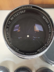Leica Leitz Summarit 50mm F/1.5 lens for Leica M, CLA'd, No Oil residue, Canada - Paramount Camera & Repair