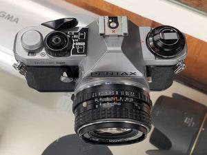 Pentax ME Super, 35mm Film Camera w/50mm F1.7 SMC lens, Fresh CLA, Canada - Paramount Camera & Repair