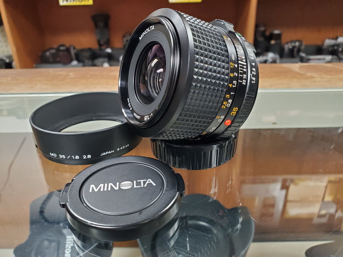 超希少【MINOLTA】NEW MD 35mm F1.8 Minolta 35mm Focal f/1.8 Camera Lenses for sale | eBay