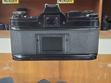 Load image into Gallery viewer, Black Canon AE-1, 35mm SLR Film Camera, Fresh CLA, Light Seals, Warranty, Canada - Paramount Camera &amp; Repair