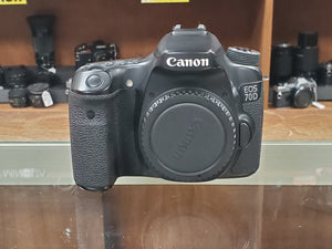 Canon 70D DSLR 20.2MP, 1080P Video, Touchscreen, 8FPS, Warranty, Canada - Paramount Camera & Repair