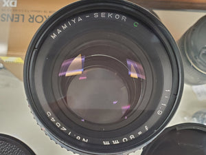 MINT Mamiya-Sekor C 80mm f1.9 Medium Format Lens for 645 Super 1000s Pro, CLA'd Canada - Paramount Camera & Repair