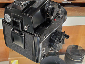MINT Mamiya M645 w/ Sekor C 150mm 3.5 Lens, AE finder, CLA'd, Light Seals