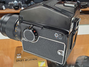 MINT Mamiya M645 w/ Sekor C 150mm 3.5 Lens, AE finder, CLA'd, Light Seals - Paramount Camera & Repair