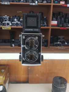 Mamiya C220 TLR camera w/ 80mm 2.8 Lens, Complete CLA, Almost MINT - Paramount Camera & Repair