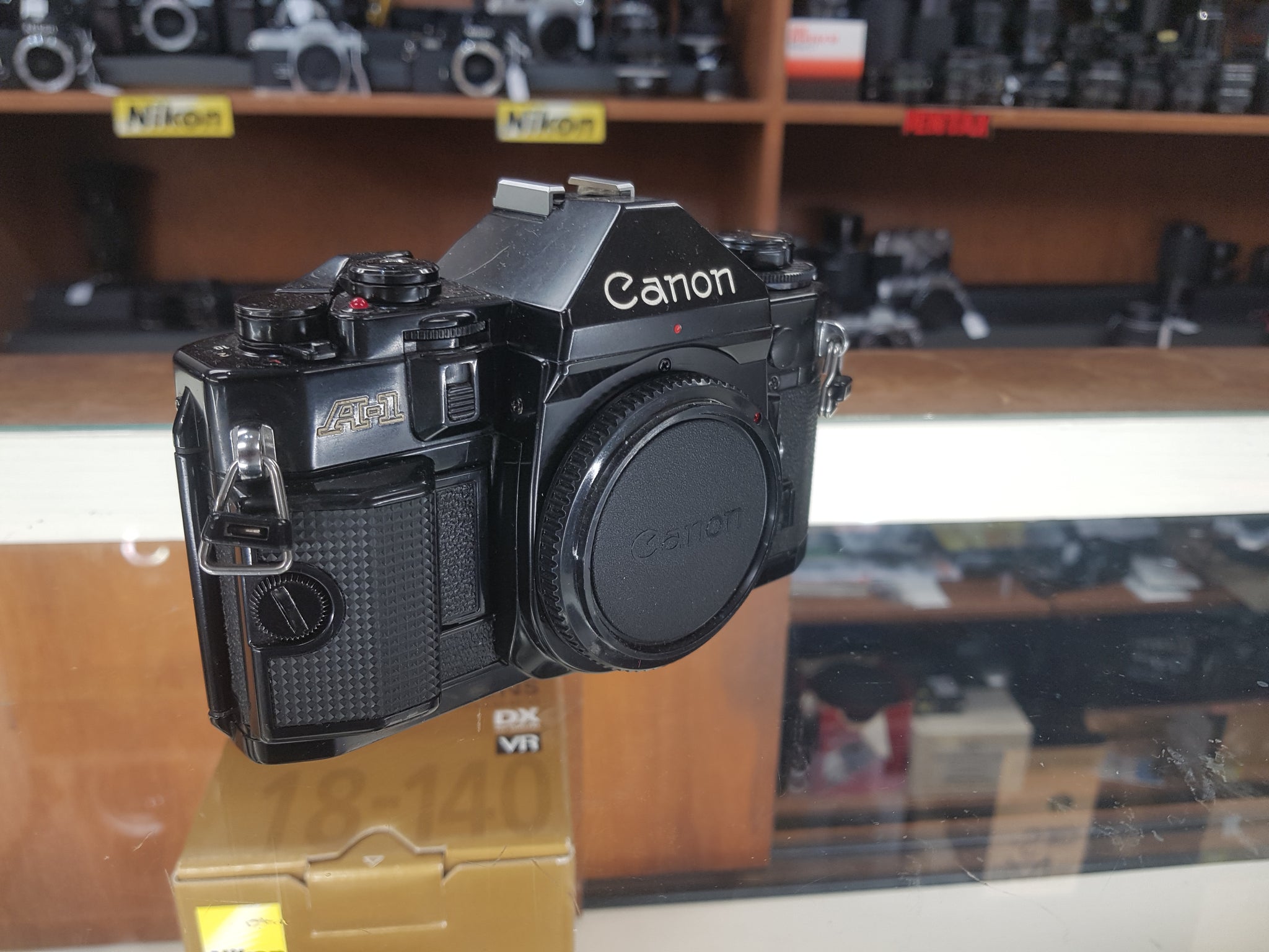 Canon A-1, Black, 35mm Film Camera, Fresh CLA, – Paramount Camera