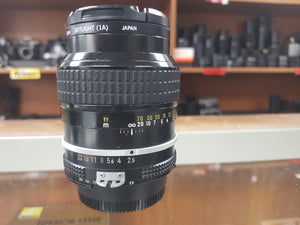 Nikon Nikkor 105mm f/2.5 AI-S Nikon Manual Film Lens - Used Condition 8/10 - Paramount Camera & Repair
