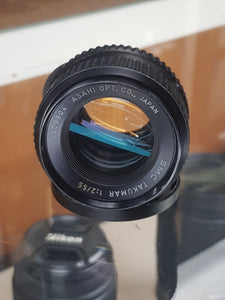 Asahi Pentax Takumar SMC 55mm F2 lens- MINT