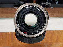 Load image into Gallery viewer, Near MINT CONTAX Carl Zeiss Planar 45mm f/2 T* for G1 G2 CLA&#39;d Canada