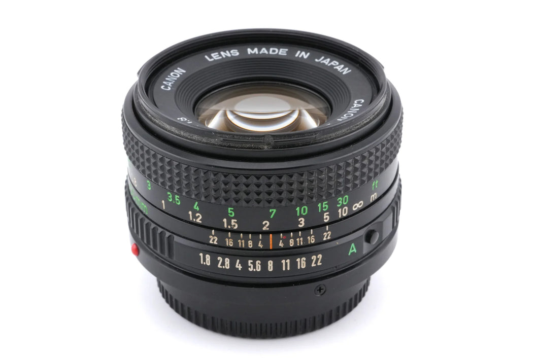 Canon FD 50mm f/1.8 lens - Used Condition 10/10