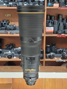 Nikon 500mm f/4E FL ED VR Super Telephoto, 9.9/10 Condition, Canada