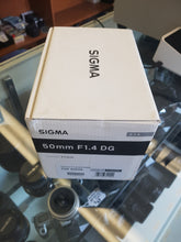 Load image into Gallery viewer, BOX AND CASE ONLY Sigma 50mm F1.4 DG