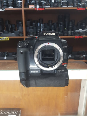 Canon EOS Digital Rebel Xti 10.1 MP Digital Camera Body + Battery Grip and Strap