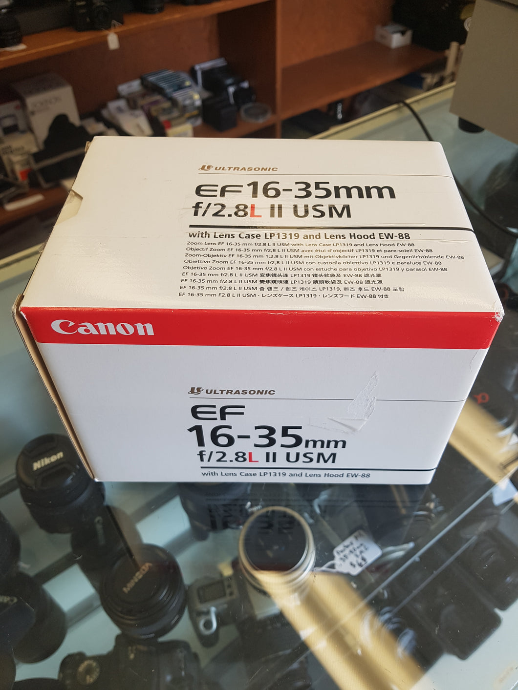 BOX ONLY Canon EF 16-35mm f/2.8L II USM