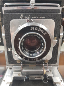 Busch Pressman C 1.3-4' with Wollensak Rapax 101mm F/4.5 Lens and Adapt-a-roll 620