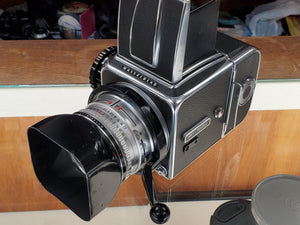 MINT Hasselblad 500 C w/Carl Zeiss 80mm 2.8 Lens, Film back, Fresh CLA - Paramount Camera & Repair