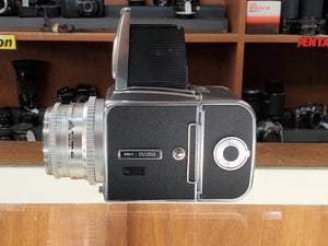 MINT Hasselblad 500 C w/Carl Zeiss 80mm 2.8 Lens, Film back, Fresh CLA