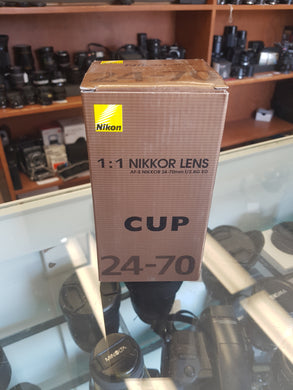 BOX ONLY Nikon Coffee Cup 24-70mm f/2.8G ED