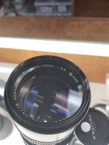 Vivitar 70-150mm f/3.8 Auto Zoom Close Focusing Auto Lens for Pentax K Mount - Excellent Condition