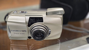 Olympus Stylus 100 Wide mju III, Like NEW Condition w/case Film Point & Shoot