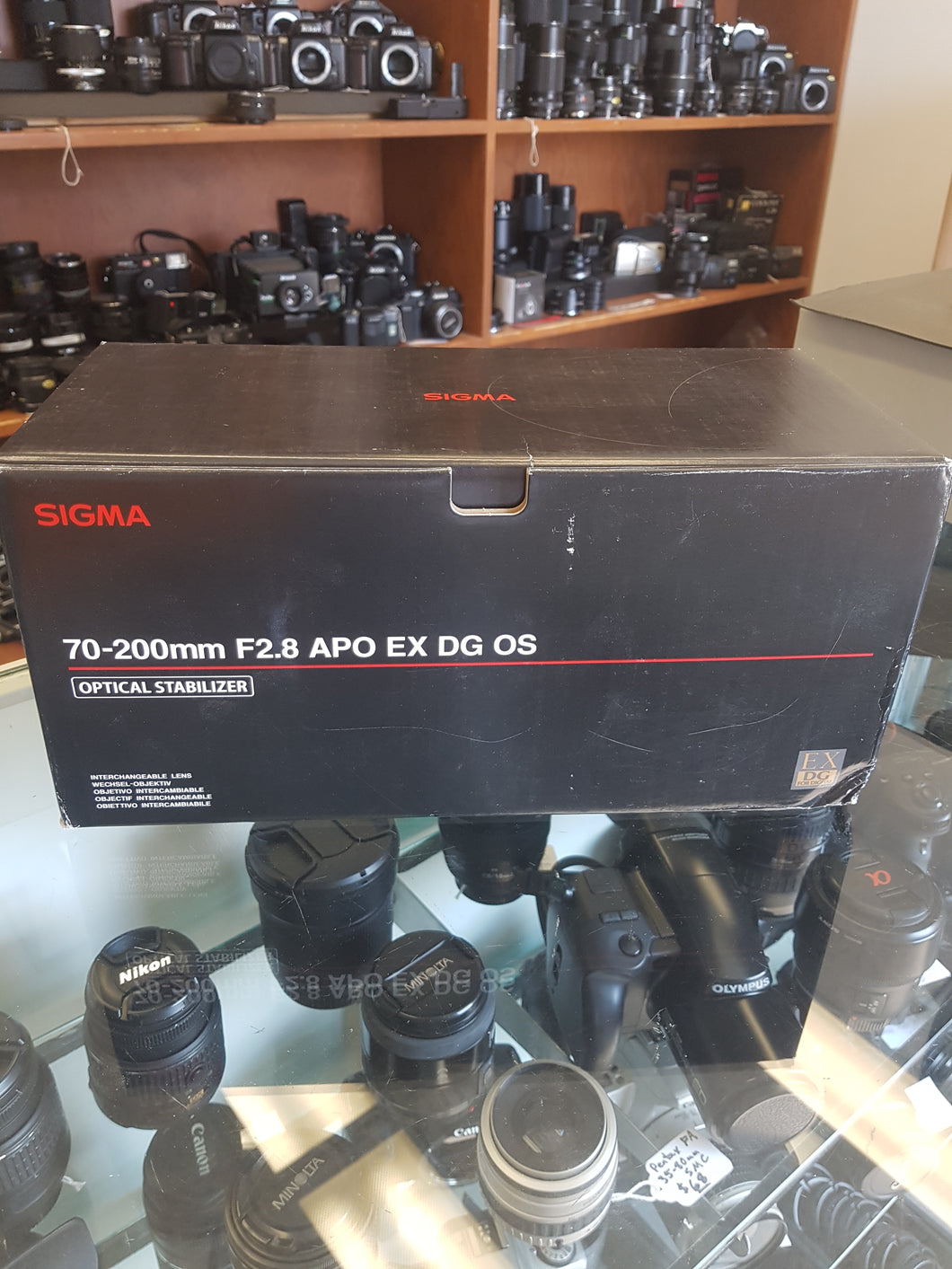 BOX AND CASE ONLY Sigma 70-200mm F2.8 APO EX DG OS