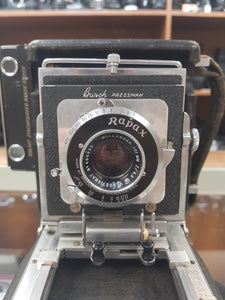 Busch Pressman C 1.3-4' with Wollensak Rapax 101mm F/4.5 Lens and Adapt-a-roll 620