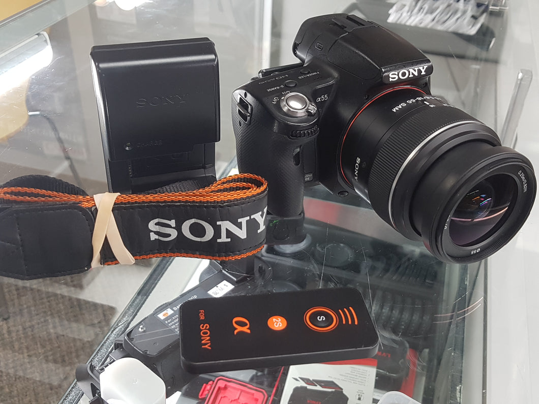 sony alpha 55 lenses