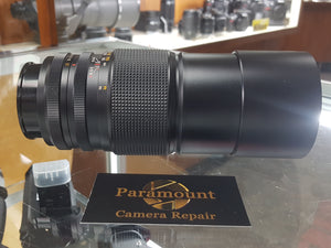 Konica Hexanon AR 200mm F3.5, Rare Prime Lens, Manual Film, Mint Condition - Paramount Camera & Repair