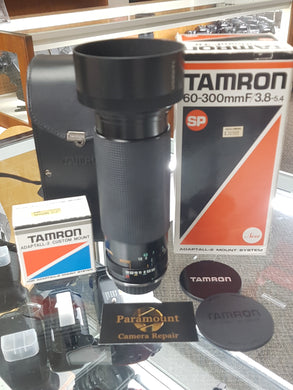 Tamron 60-300mm F3.8-5.4 with Adaptall Nikon Mount Manual Film Lens - Used Condition 9.5/10 - Paramount Camera & Repair