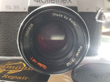Load image into Gallery viewer, Rolleiflex SL35 35mm SLR Film Camera, CLA&#39;d w/ Planar Rollei 50mm 1.8 HFT Lens - Paramount Camera &amp; Repair