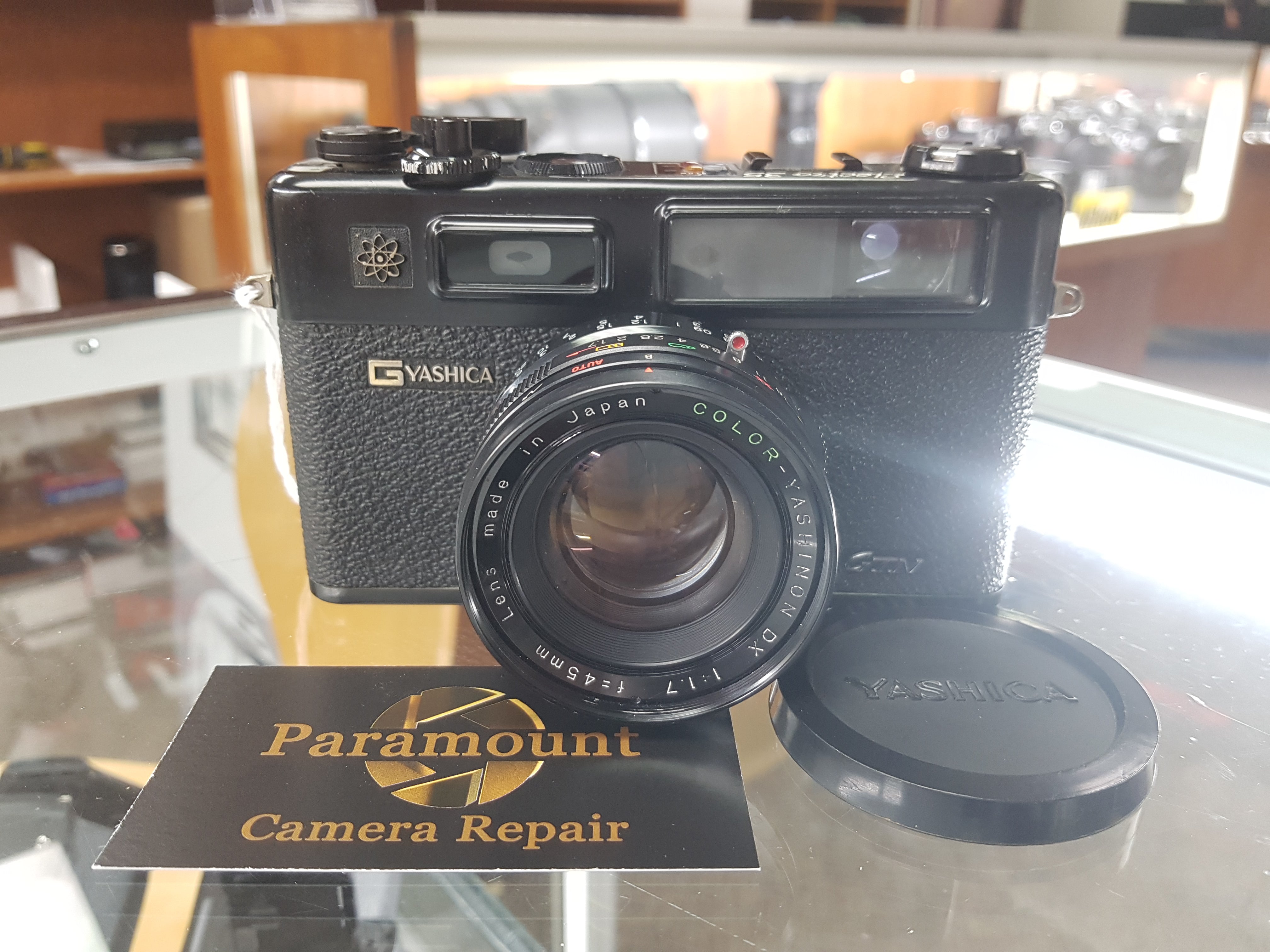 YASHICA ELECTRO 35 Gtn w/ YASHINON-DX 45mm F/1.7, 35mm SLR Film Camera, CLA'd
