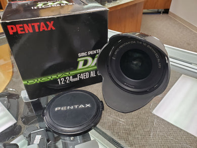 Pentax DA 12-24mm f/4 ED AL (IF) Lens in excellent condition, Cleaned, Warranty - Paramount Camera & Repair