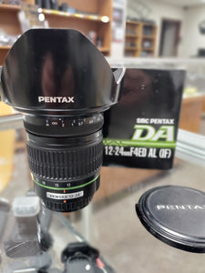 Pentax DA 12-24mm f/4 ED AL (IF) Lens in excellent condition, Cleaned, Warranty - Paramount Camera & Repair