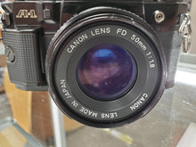 Load image into Gallery viewer, Canon A-1, Black, 35mm Film Camera, Fresh CLA, - Paramount Camera &amp; Repair