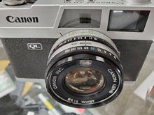 Load image into Gallery viewer, Canon Canonet QL19, 35mm camera, CLA&#39;d, light seals, RF Calibrated, Ex Condition - Paramount Camera &amp; Repair
