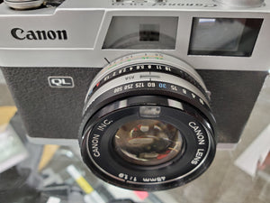 Canon Canonet QL19, 35mm camera, CLA'd, light seals, RF Calibrated, Ex Condition - Paramount Camera & Repair