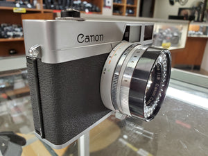 Canon Canonet, 35mm camera, 45mm 1.9 lens, CLA'd, RF Calibrated, Ex Condition - Paramount Camera & Repair