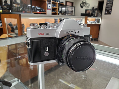 Mamiya DSX 1000 35mm Film Camera w/55mm F1.8 Mamiya Sekor SX Auto lens, CLA'd, New Mirror Foam - Paramount Camera & Repair