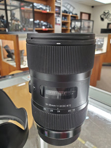 Sigma ART 18-35mm 1.8 DC HSM, Like New condition, Canon Mount - Paramount Camera & Repair