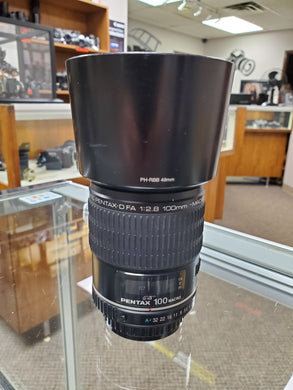 Pentax-D FA 100mm F2.8 Macro lens, Cleaned, Inspected - Paramount Camera & Repair