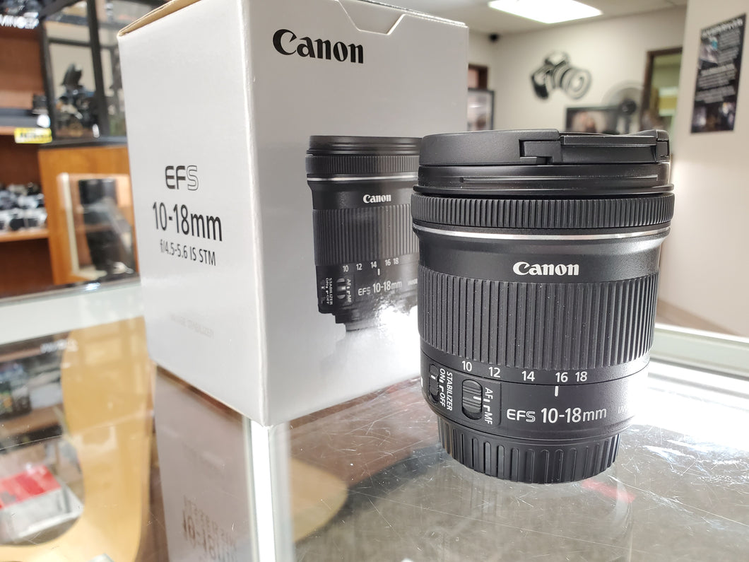 Canon EF-S 10-18mm f/4.5-5.6 IS STM Lens, like new condition - 10/10 - Paramount Camera & Repair