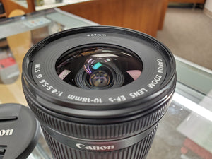 Canon EF-S 10-18mm f/4.5-5.6 IS STM Lens, like new condition - 10/10 - Paramount Camera & Repair