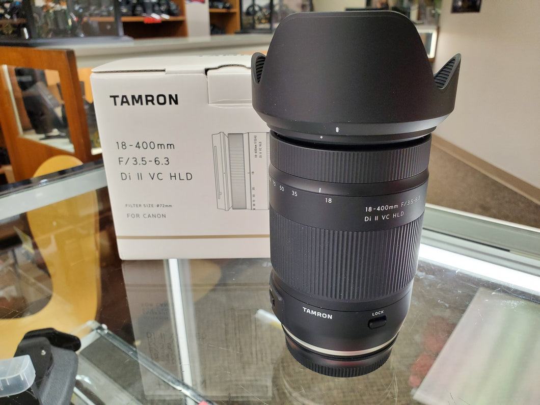 Tamron 18-400mm f/3.5-6.3 Di II VC HLD Lens for Canon - Like New Condition - Paramount Camera & Repair