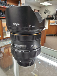 Sigma 24-70mm f/2.8 IF EX DG HSM AF Lens for Nikon - Used Condition 10/10 - Paramount Camera & Repair